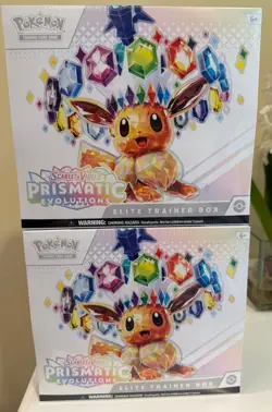 2 Pokemon TCG Prismatic Evolutions ETB Elite Trainer Boxes NEW Factory Sealed - Image 1