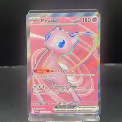 Pokemon TCG Mew Ex 193/165 Full Art Ultra Rare Scarlet & Violet 151 - Image 1