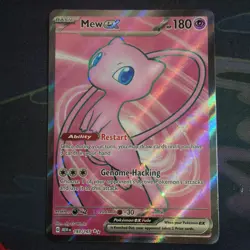 Pokemon TCG Mew Ex 193/165 Full Art Ultra Rare Scarlet & Violet 151 - Image 1