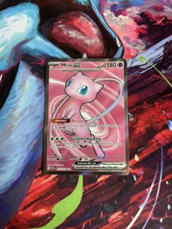 Pokemon TCG Mew Ex 193/165 Full Art Ultra Rare Scarlet & Violet 151 - Image 1