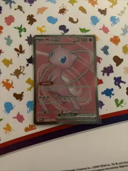 Pokemon Mew EX TCG Full Art Scarlet Violet 151 Card 193/165 - Image 1