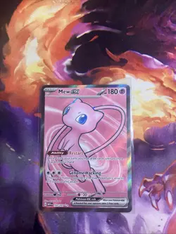 Mew ex 193/165 Ultra Rare Full Art Scarlet & Violet Pokemon TCG 151 English LP - Image 1