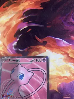 Mew ex 193/165 Ultra Rare Full Art Scarlet & Violet Pokemon TCG 151 English LP - Image 4