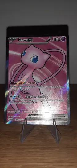 Pokemon Mew EX TCG Full Art Scarlet Violet 151 Card 193/165 - Image 1