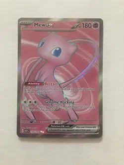 Pokemon TCG Mew ex 193/165 Sv: Scarlet & Violet 151 Holo, Full Art, Ultra Rare - Image 1