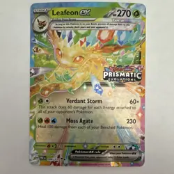 Leafeon EX Promo Holo Stamped Prismatic Evolutions 006/131 Pokemon Card 270 HP - Image 1