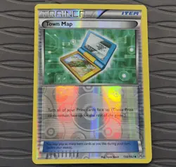 Town Map 150/162 - REVERSE HOLO - XY - BREAKthrough - LP Pokemon Card - Image 1