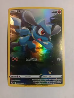 Riolu 2023 Crown Zenith GG26/GG70 Galarian Gallery Holo Foil Rare Full Art - Image 1