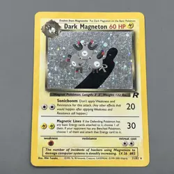 Dark Magneton 11/82 Team Rocket 2000 Holo Rare WOTC Pokemon Card TCG - Image 1