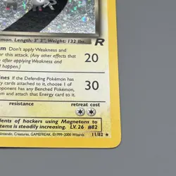 Dark Magneton 11/82 Team Rocket 2000 Holo Rare WOTC Pokemon Card TCG - Image 3