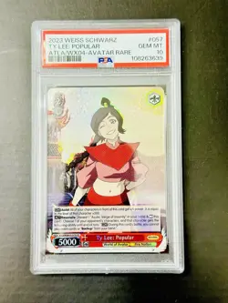 Weiss Schwarz Avatar The Last Airbender Ty Lee Popular ART PSA 10 Card TCG CCG - Image 1