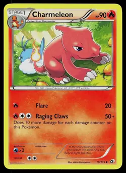 Pokemon Card - Charmeleon Legendary Treasures 18/113 Uncommon 2013 - Image 1