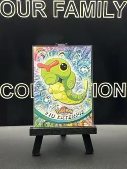 Caterpie Evolution Non Holo Blue Logo 1999 Topps TV Series 1 Pokemon Cards - Image 2