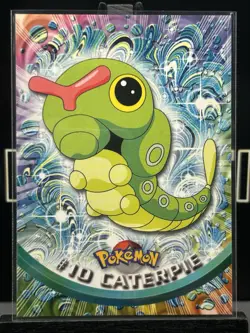 Caterpie Evolution Non Holo Blue Logo 1999 Topps TV Series 1 Pokemon Cards - Image 3
