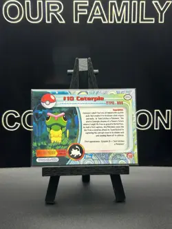 Caterpie Evolution Non Holo Blue Logo 1999 Topps TV Series 1 Pokemon Cards - Image 4