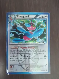 Pokemon Porygon-Z Team Plasma 74/101 Reverse Holo Rare Plasma Blast Card - Image 1