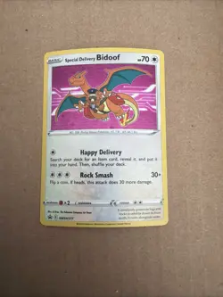 Special Delivery Bidoof Pokemon TCG: Sword & Shield Promo Cards SWSH177 HP/DMG - Image 1