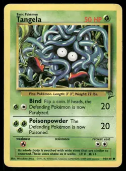 Pokemon Cards Tangela 96/130 Base Set 2 WOTC Common MP - Image 1