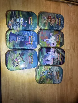 Pokemon TCG Sinnoh Stars LOT OF 7 Mini Tin’s / Complete Set NEW - Image 1