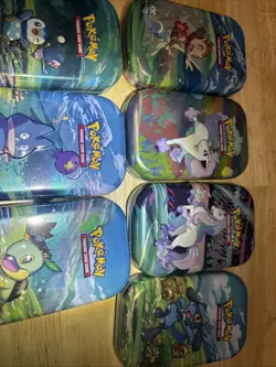 Pokemon TCG Sinnoh Stars LOT OF 7 Mini Tin’s / Complete Set NEW - Image 2
