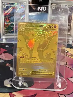 Mega Charizard X ex Gold Hyper Rare 130/094 Pokemon Phantasmal Flames English - Image 1