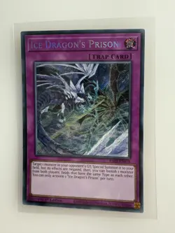 Yugioh Ice Dragon's Prison RAO1-EN078 Secret Rare 1st Edition Near Mint - Image 1