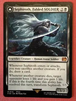 Mtg FIN Final Fantasy — Sephiroth, Fabled SOLDIER — NM - Image 1