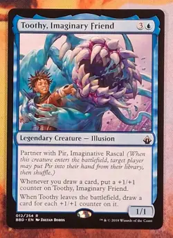 Toothy Imaginary Friend 012/254 - Battlebond- Regular - MTG - NM - Image 1