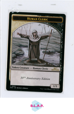 HUMAN CLERIC WIZARDS OF THE COAST 1/1 30A 30TH ANNIVERSARY EDITION MTG ENGLISH - Image 1