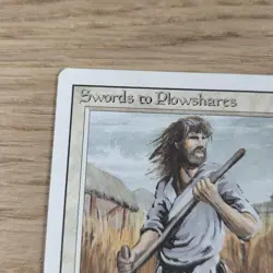 Magic the Gathering - Revised Edition Swords to Plowshares 1994 Uncommon - Image 2