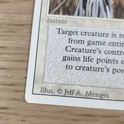 Magic the Gathering - Revised Edition Swords to Plowshares 1994 Uncommon - Image 4