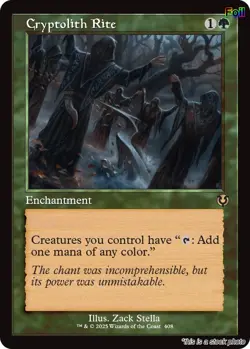 Cryptolith Rite (Retro Frame) [INR - 408] - NM [Foil] TCG MTG - Image 1