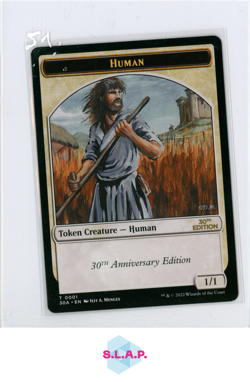 HUMAN WIZARDS OF THE COAST MTG T 0001 30TH ANN. EDITION , TOKEN EN - Image 1