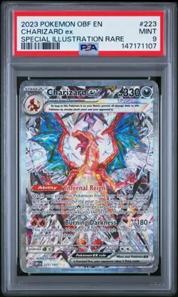 2023 Pokemon SV Obsidian Flames - OBF EN 223 Charizard ex SIR PSA 9 - Image 1