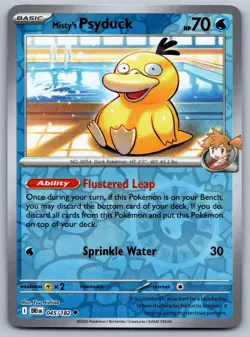 Pokemon Destined Rivals - Reverse Holo Misty's Psyduck 045 - Image 1