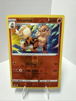 Reverse Holo Arcanine 033/264 Fusion Strike Rare Pokemon TCG - Image 1