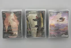 Pokemon 151 SIR Charizard ex 199/165 Charmander Charmeleon Evolution Set NM/M - Image 1