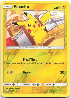 Pikachu 55/236 Common Unified Minds Pokemon Reverse Holo Near Mint - Image 1
