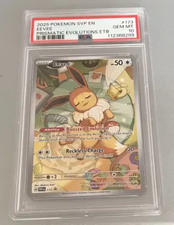 Pokemon Eevee 173 SVP: Scarlet & Violet Promo 50 HP Holo Basic PSA 10 - Image 2
