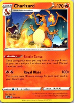 Charizard 001/015 Promo McDonald's Promos 2024 Pokemon Near Mint - Image 1
