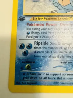 Pokemon Feraligatr 5/111 Neo Genesis 1st Edition Holo Rare 120 HP English - Image 3