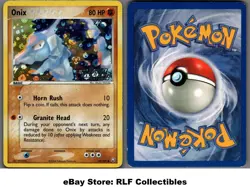2004 Pokemon, EX Team Rocket Returns, #69/109 Onix, Reverse Holo Common - Image 1
