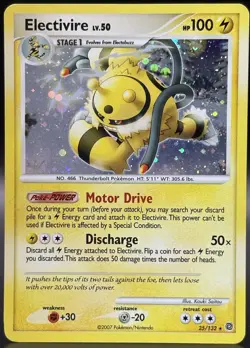 Pokemon ELECTIVIRE 25/132 (Holo Rare) Secret Wonders - LP/Light Play - Image 1