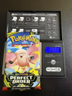 HEAVY! GOD PACKUU SIRUU 22.71g Perfect Order Pokemon TCG Booster (SEALED) - Image 1