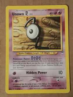 Pokemon Unown G 27/105 NEO Destiny NM-MT See Pictures - Image 1