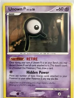 Pokemon Unown R Uncommon Regular 77/146 Legends Awakened 60 HP Basic English - Image 1