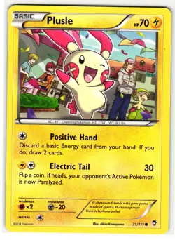 PLUSLE 31/111 FURIOUS FISTS ENGLISH POKEMON TCG - Image 1