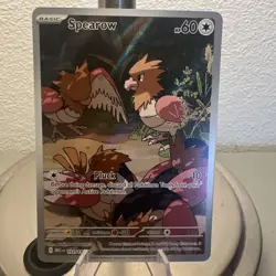 Pokemon TCG Spearow 151/132 Mega Evolutions Illustration Rare - Image 1
