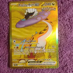 Pokemon Raging Bolt ex 218/162 SV05: Temporal Forces Full Art Holo 240 HP - Image 1