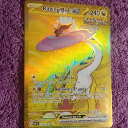 Pokemon Raging Bolt ex 218/162 SV05: Temporal Forces Full Art Holo 240 HP - Image 2